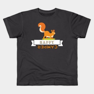 Happy camper squirrel Kids T-Shirt